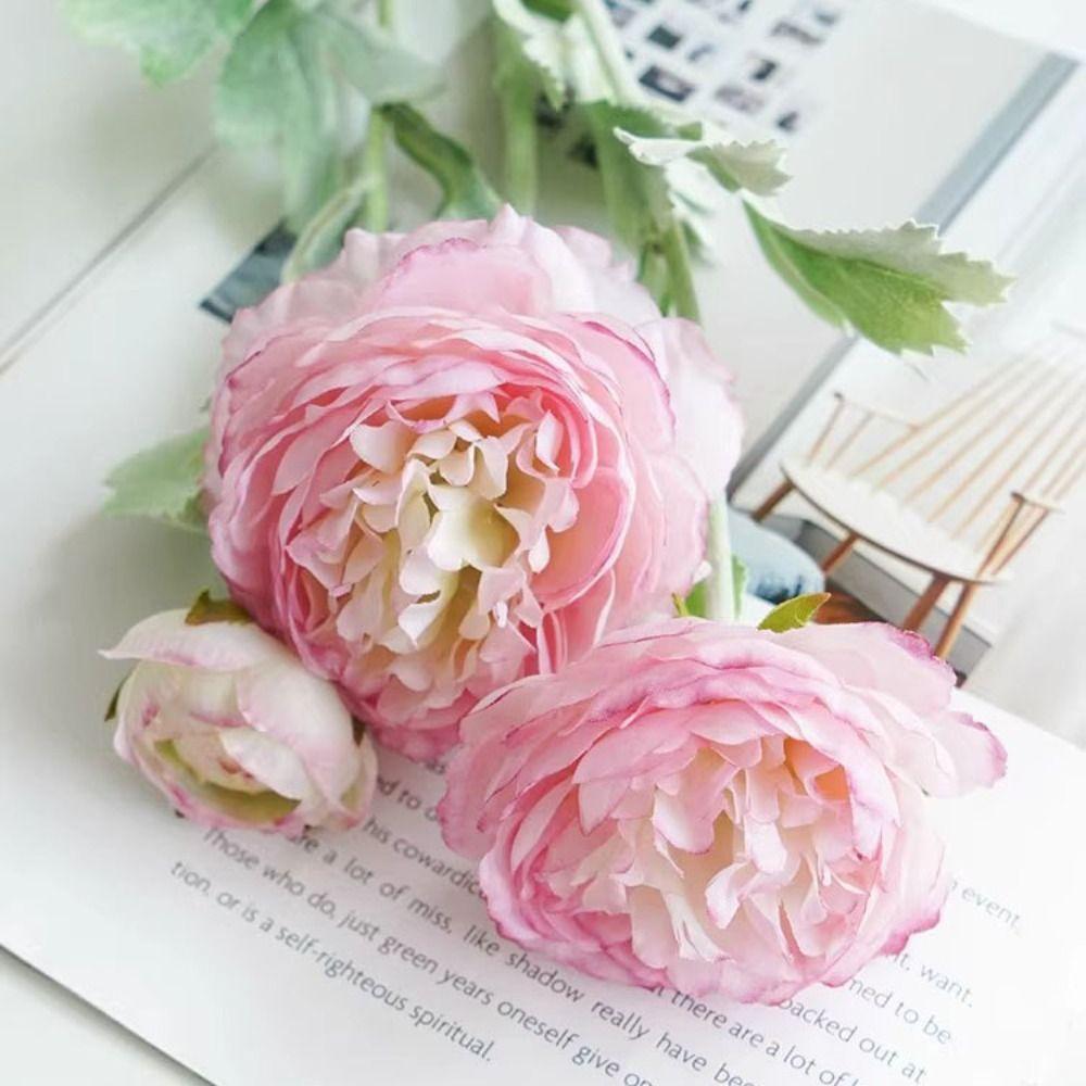 3 Головы Лютик Искусственные Цветы Шелковые Цветы Искусственный Букет Поддельные Цветы Украшения Дома