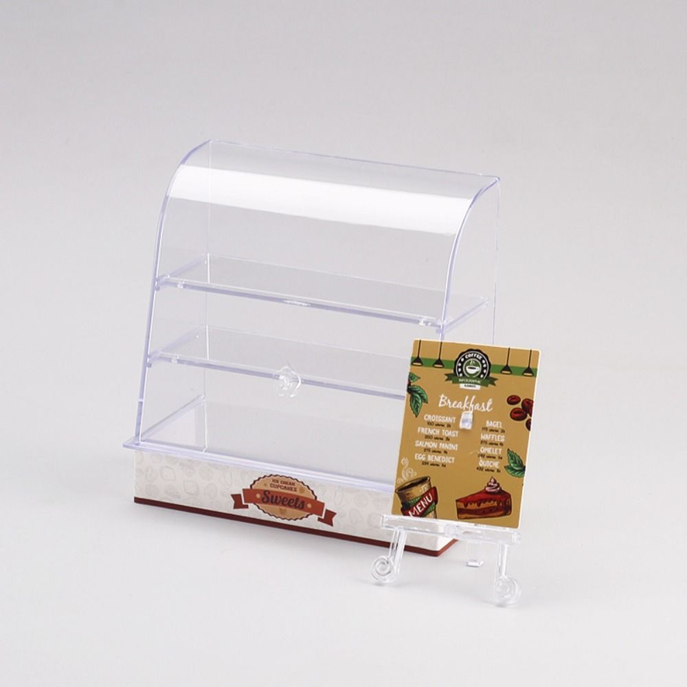 1:12 Scale Dollhouse Cake Case Furniture Mini Food Bread Stand DIY Accessories