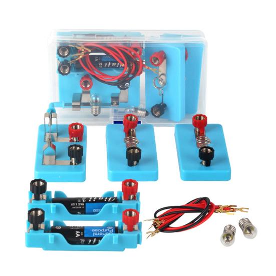 1 Set Small Size Delicate Craft Motivational Electrical Physics Science Lab Learning Circuit Toy Set for School Physics Circuit Kit