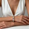European-American Retro Water Drop Gem Bracelet, Luxurious & Versatile Design