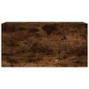 Bathroom Wall Cabinet Smoked Oak 80 x 25 x 40 cm Wood Based Material