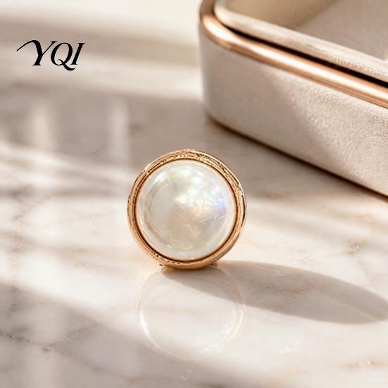 Safety Button Pin 2Pcs Faux Pearl Magnetic Clothes Button, Fake Cat Eye Stone Brooch Quick Fix Clothing Accessory No Sew for Shirts Scarf Shawl