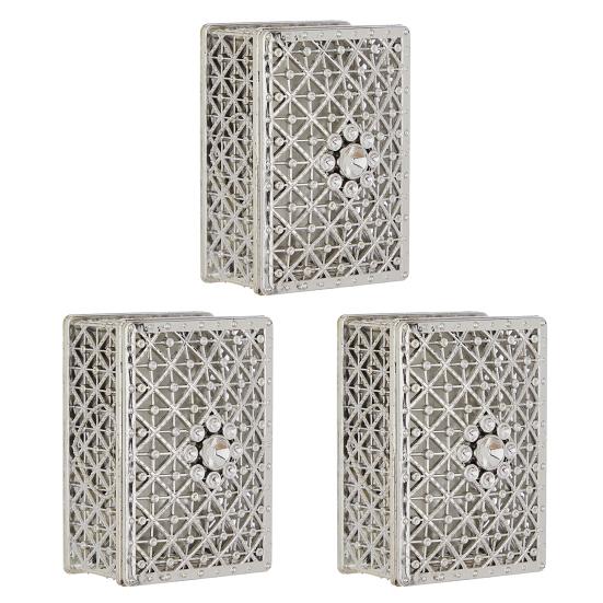 Винтажная шкатулка для украшений с ажурным узором, пластиковая коробка для конфет с золотым/серебряным покрытием, коробка для подарков на свадьбу/вечеринку, для колец, серег, ожерелий, принадлежности для девичника, дня рождения