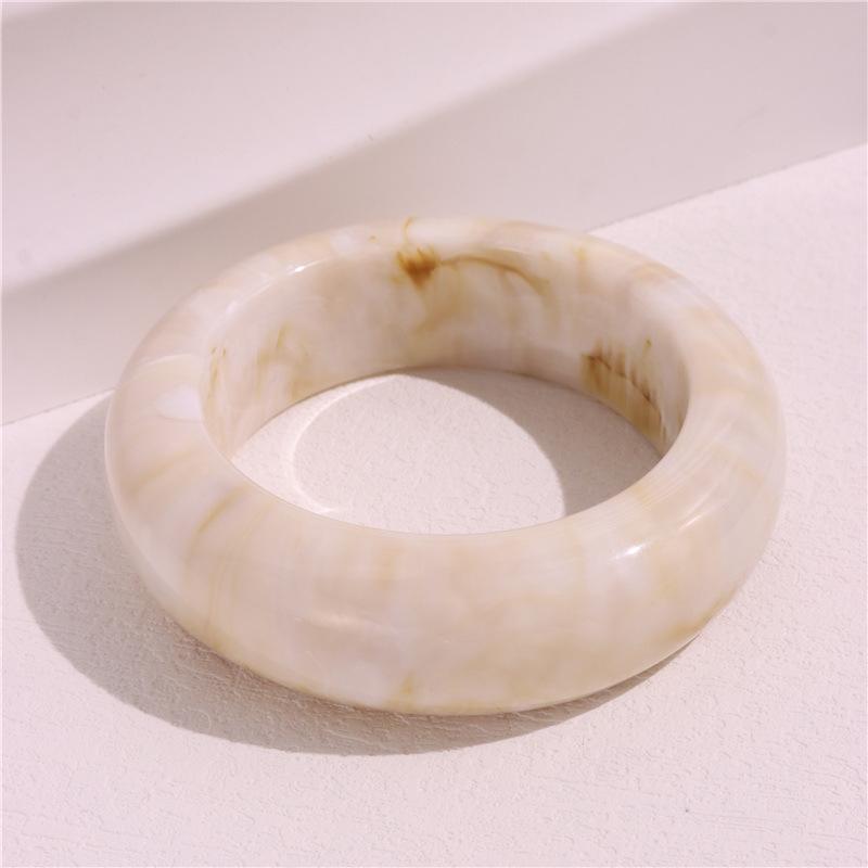 Square Triangle Chunky Bracelets Irregular Retro Hand Ring Exaggerated Resin Bangles Girls Gift