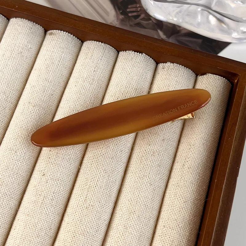 Ретро Ацетат Геометрия Заколка Леопардовая Заколка для Волос для Женщин Девушек Милые Красочные Заколки    Зажим для Челки Модные Аксессуары для Волос