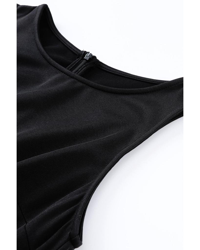 Azura Exchange Комбинезон без рукавов с широкими штанинами