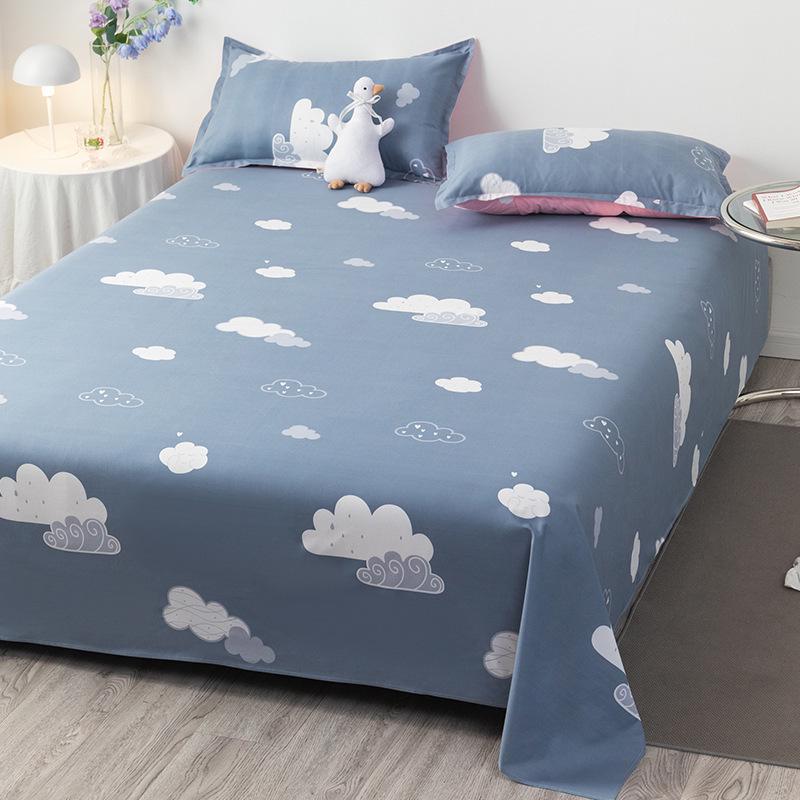 Three-Piece Winter Bed Set: 1.5m Washed Cotton Quilt, Pillowcase, Cover