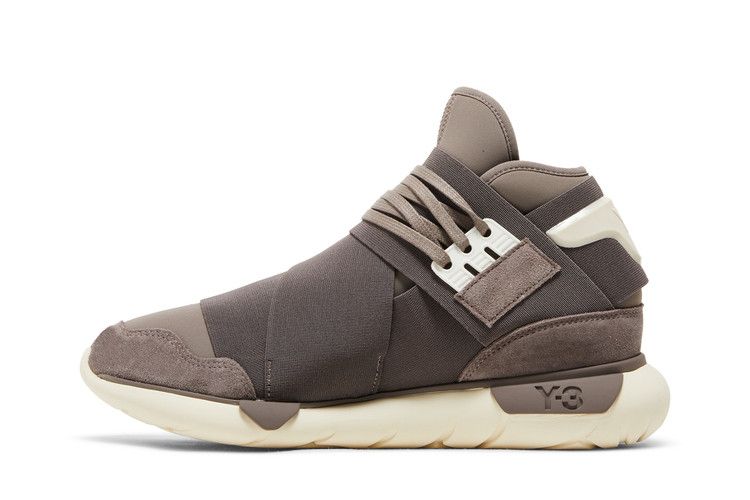 Мужские кроссовки adidas Y-3 Qasa High Коричневый Кремово-белый Коричневый/Коричневый/Кремово-белый