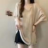 Футболка с короткими рукавами и тонкими цепочками для женщин, летняя женская одежда, свободный и утягивающий топ для женщин