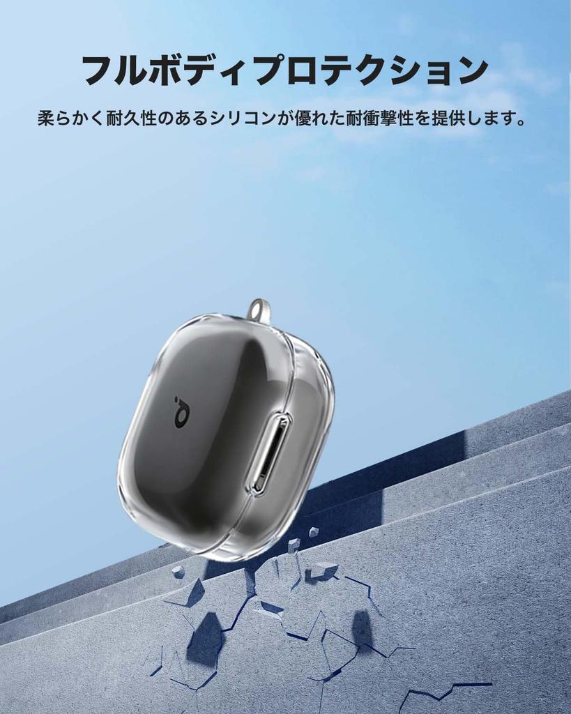 Для Anker Soundcore P31i Прозрачный прозрачный чехол из ТПУ для YAJOJO Беспроводные Полный и Чехол, Наушники, Защита, Ударопрочный, Пылезащитный,