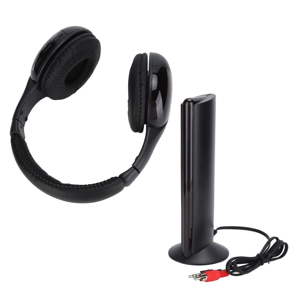 5 In 1 Wireless Headphones HiFi Deep Bass FM Radio Over Ear Headphones with Monitoring for PC TV