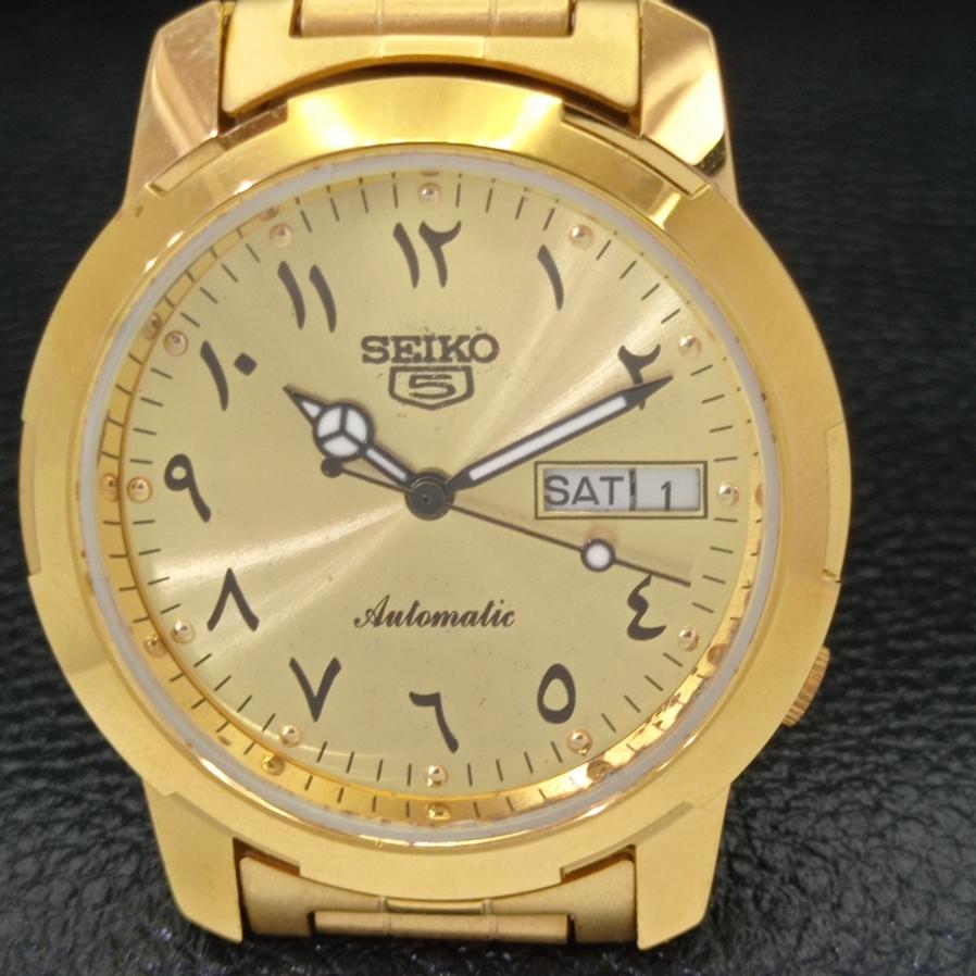 ВОССТАНОВЛЕННЫЕ SEIKO 5 AUTOMATIC 6309A ЯПОНИЯ АРАБСКИЙ ЗОЛОТОЙ ЦИФЕРБЛАТ a426419-2