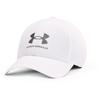 Under Armor Armorvent Fitted Белая мужская кепка Iso-Chill, (100)/Pitch Gray, большой/X-большой