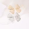 Exaggerated Openwork Butterfly Wings Earrings Trend Fan Shaped Creative Earrings Fashion Jewelry MIT