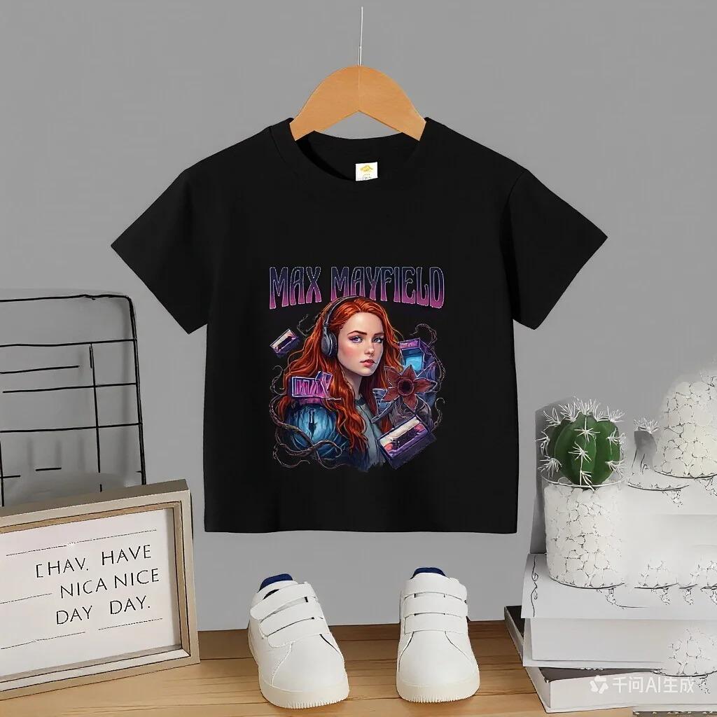 New T-Shirts with Stranger Things Prints Fashionable for Summer 2026, Affordable but Elegant, with Round Neck, Soft and Modern