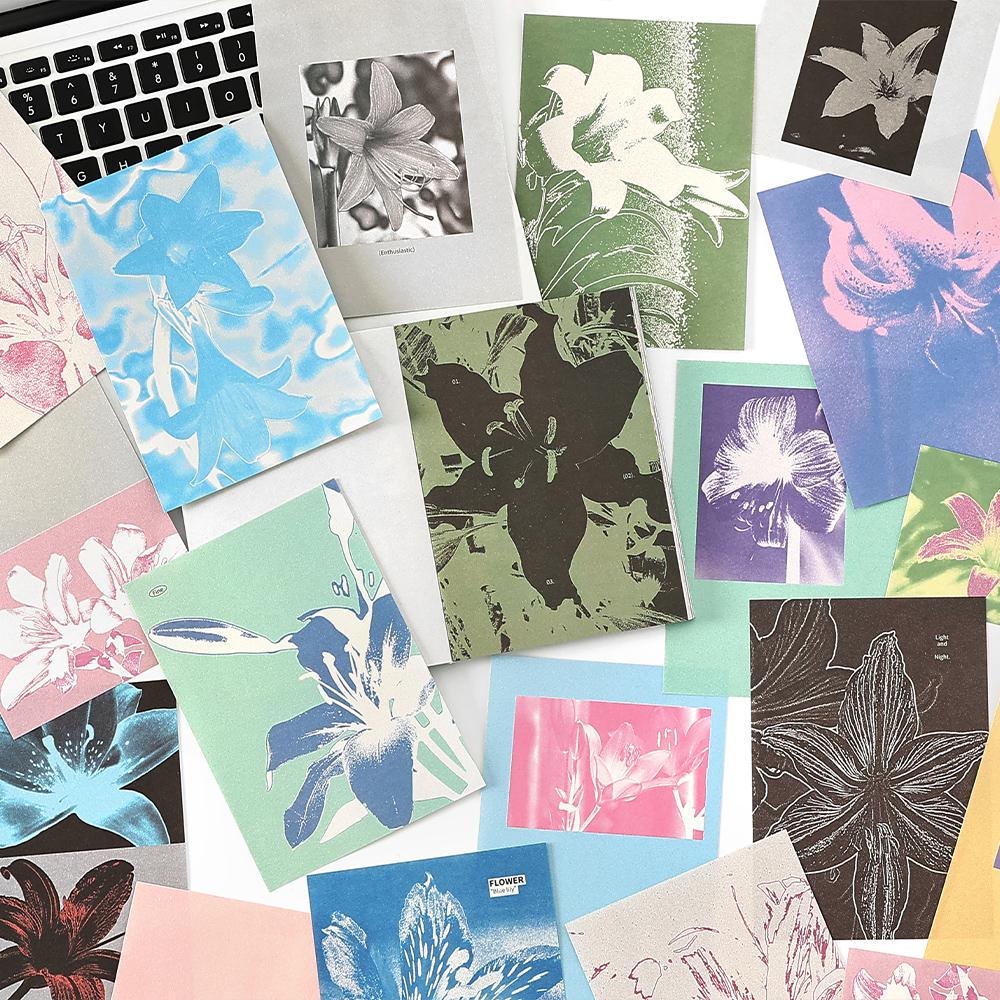 Ins Landscape Illustration Aesthetics Stationery Craft Paper Art Collage Junk Journal DIY Handmade Scrapbook Background Paper