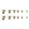 300Pcs Rivet Nut Metric Imperial Combination Set Color Plated Zinc Carbon Steel M3‑M8