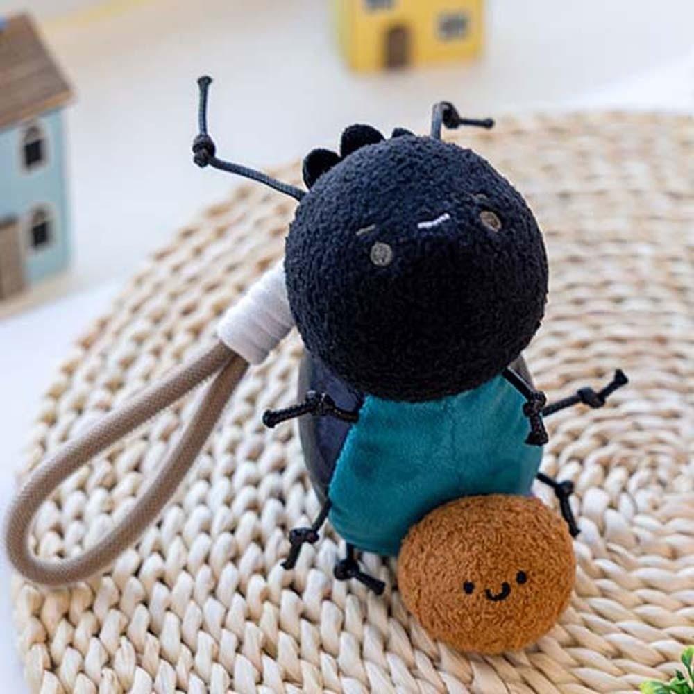 Ladybug Plush Insects Key Ring Cartoon Cockroach Key Chain Cute Moth Fly Pendant for Gifts