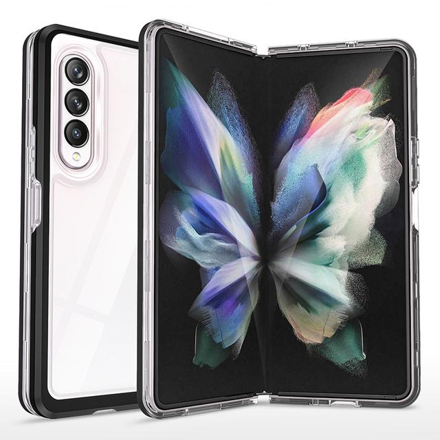 Ультратонкий прозрачный чехол для телефона Samsung Galaxy Z Fold 4 Fold 3 со складным экраном для мобильных телефонов Fold3 Fold4 прозрачный жесткий чехол