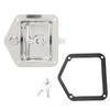 T Handle Tool Box Latch 4.9 X 4.7in Highly Polished Stainless Steel RV Toolbox Handle Lock with Keys Gasket for Caravan