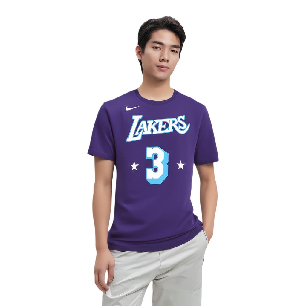 Nike X NBA Los Angeles Lakers Футболка Унисекс Темно-фиолетовая DA7384-549