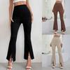 Fashion Pants Women Active High Waist Loose Joggers Split Flared Pants For Women