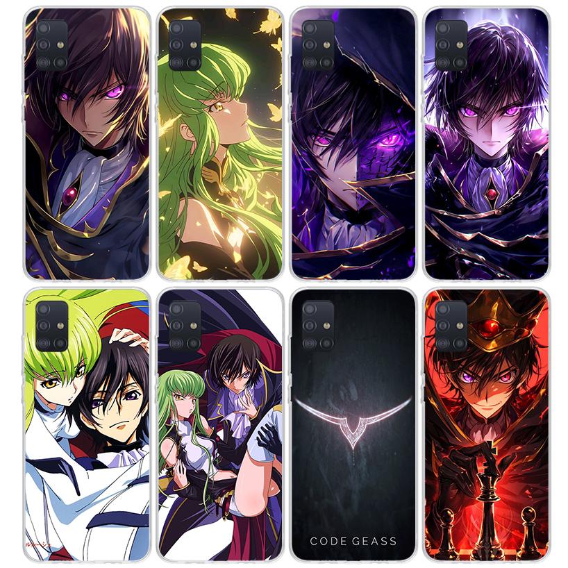 Code Geass Anime Phone Case For Samsung Galaxy A12 A52S A42 A32 A22 A51 A50 Note 20 Ultra 10 S10 Plus A71 A70 A31 A30 A10S Galax