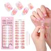 New No-bake Gel Manicure Stickers Ice Transparent Flower Manicure Stickers Gel Nail Stickers
