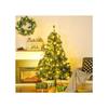 HOMCOM Sapin de Noël artificiel, décorations incluses 95 cm x 95 cm x 150 cm, vert