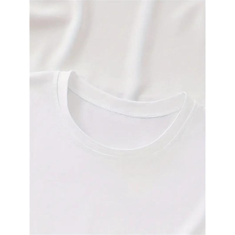 Casual Summer Top for Women Featuring a Graphic Print of a Dream Castle, with Short Sleeves And a Crew Neck