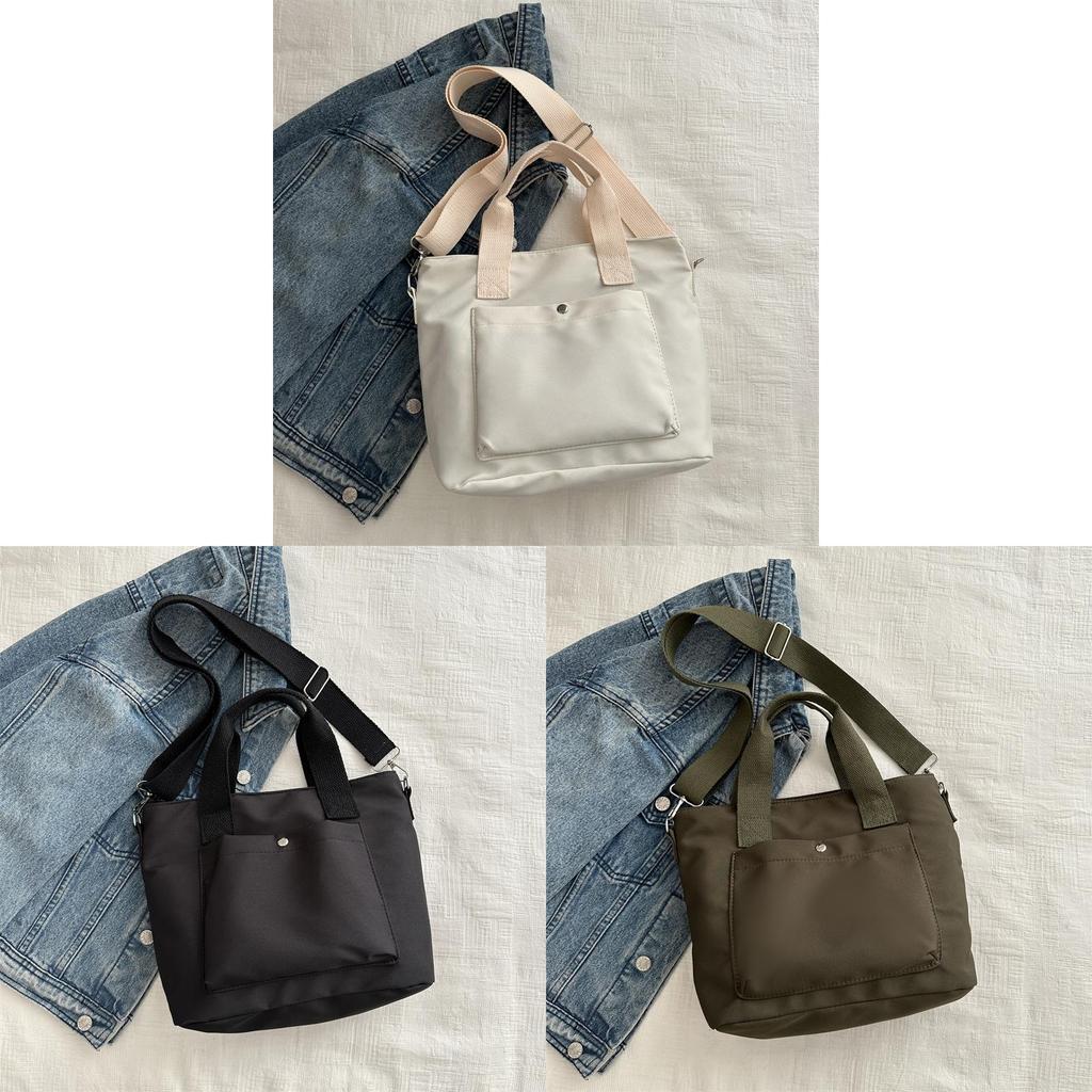 Casual Womens Canvas Crossbody Bag With Soft Structure And Inner Pouch For Spring Fashion