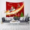 Merry Christmas Tapestry Santa Claus Reindeer Wall Decoration Backdrop Fabric Christmas Party Home Decor Tapestry Tapiz Navideño
