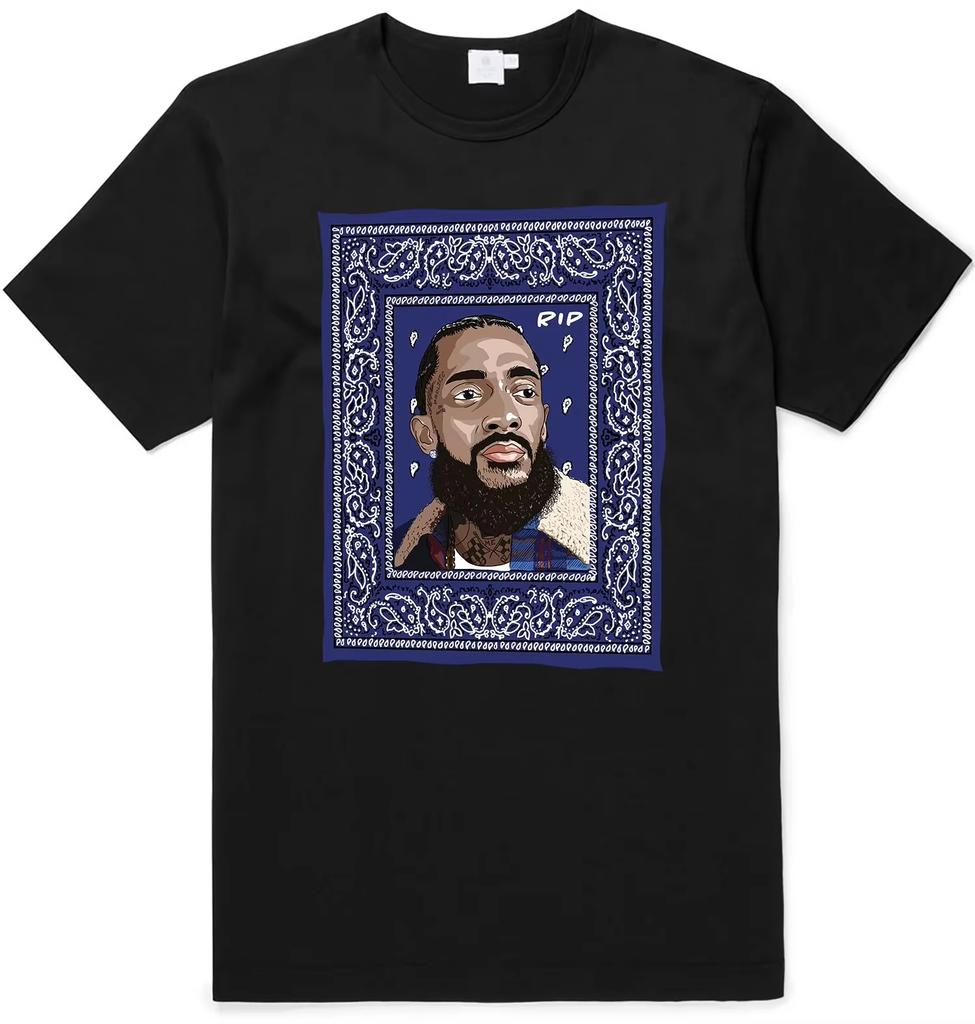 Графика Nipsey Hussle 100% Хлопок памятная футболка унисекс Y2k Хип-хоп Стиль 2026 Лето Мужская футболка с коротким рукавом подарок фанату