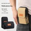 New Canvas Multifunctional Cell Phone Waist Bag - Fashionable, Durable, and Wearable