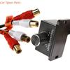 Y4UA Прочный автомобильный усилитель динамиков Бас RCA Уровень Дистанционное управление громкостью Ручка Регулятор