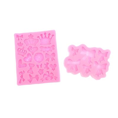 Форма короны банта 3D помадка торт силиконовая форма для DIY полимерная глина формы кухонный шоколад кондитерские изделия инструмент для украшения торта