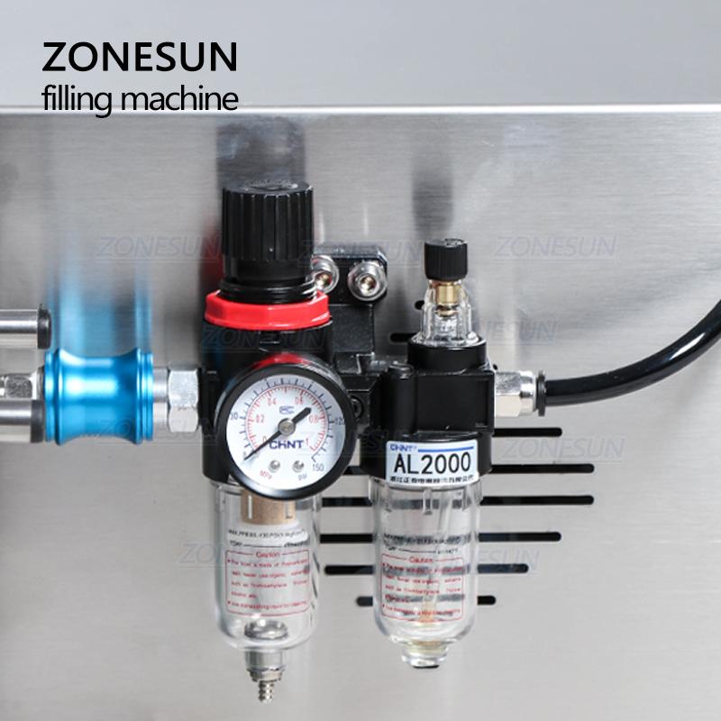 ZONESUN Full Automatic Liquid Filling Machine Desktop CNC Perfume Juice Milk Water Bottle Filler Diaphragm Pump
