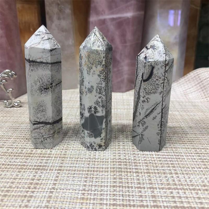 Натуральный Кристалл Точка Лечебная Палочка Китайский Камень с Рисунком Башня Коллекция И Домашний Декор