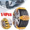 1/4PCS Car Winter Tire Wheels Snow Chains Snow Tire Cable Anti-skid Tools Winter Emergency Wear R9G4