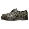 Dr. Martens Leather Fashion Leopard Print Low-Top Casual Shoes Unisex Casual Shoes Khaki-Green 27686384