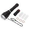 LED Diving Flashlight 4800lm IPX8 Waterproof 80?100m Underwater Stepless Dimming Dive Torch for