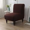 Solid Color Spandex Accent Armless Chair Cover Single Sofa Slipcovers Nordic Stretch Chairs Covers Elastic Couch Protector Cover
