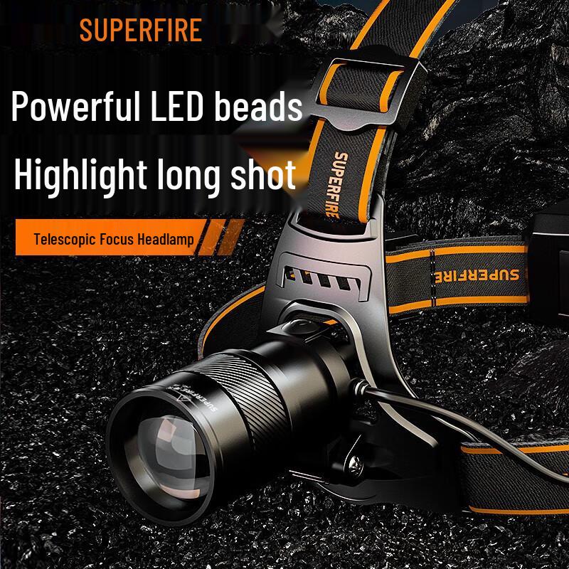 SupFire HL71 Мощный перезаряжаемый светодиодный налобный фонарь