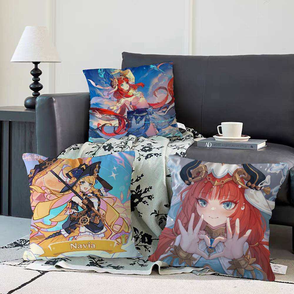 Anime Characters -N-Nilous Pillow Anime Pillow Sofa Bed Head Pillow Cover Cushion Cover 45x45 Cm Fashion
