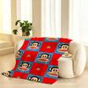 Julius the Monkey Character Throw 240g flannel blanket, suitable for sofas, beds, offices,  exquisite gift blankets