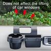 Car Side Door Window Storage Box Mount Tray Organizer Cup Holder Phone Stand Rack Key And Wallet Holder Easy Install Large Car Organizer Box