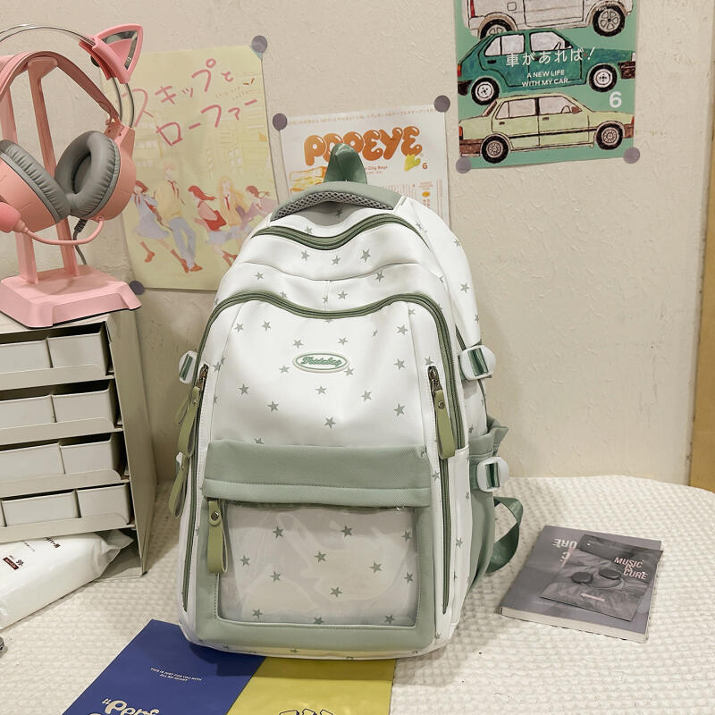 Преппи Студенческий Школьный Рюкзак Легкий Вместительный Рюкзак