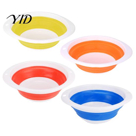 Foldable Fishing Lure Container Silicone Bait Basin, Collapsible Bowl, Space Saving Basin Portable Mixing Bucket Container, Outdoor Angling