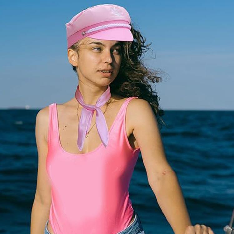 Костюм капитана яхты, моряка, 3 предмета, солнцезащитные очки в форме сердца, шарф, капитанская фуражка, набор аксессуаров для Хэллоуин-вечеринки, реквизит для косплея