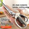 Sharp Barbecue Kitchen Scissors Shear For Home Kitchen Scissors Multifunctional Stainless Steel Steak Scissors With Curved Blade5